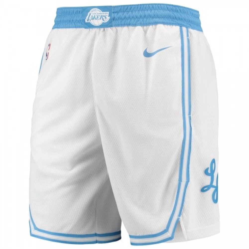 Men's Los Angeles Lakers White 2020/21 Swingman Short - City Edition-Pro Kit Vault | Brand New 26/27 Sports Jerseys